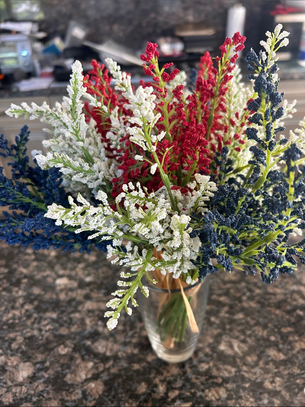 CELEBRATE IT RED, WHITE & BLUE FAUX  BUSH LOT OF 3 NWT